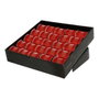Decoris Ruban en polyester rouge 6,3 x 270 cm