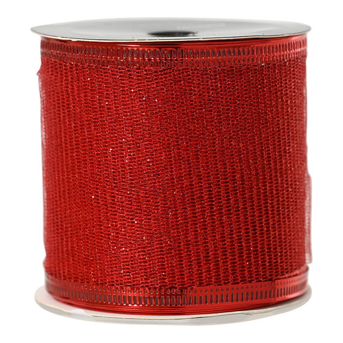 Decoris Ruban en polyester rouge 6,3 x 270 cm Decoris Ruban en polyester rouge 6,3 x 270 cm