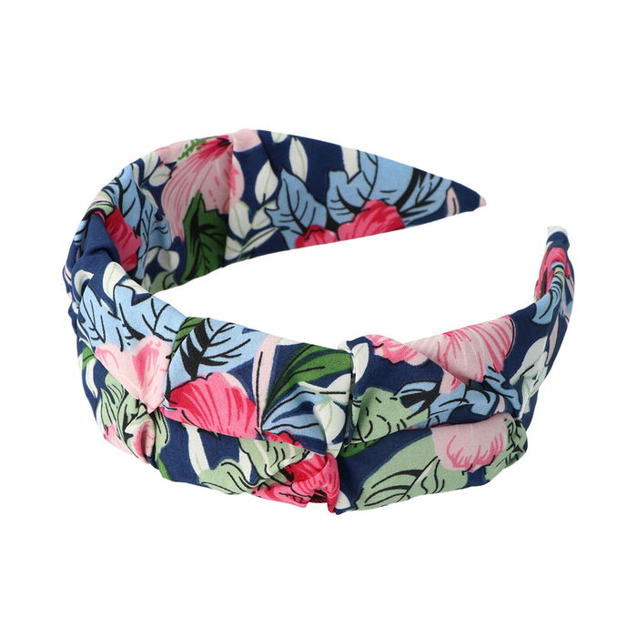 Inca Bandeau Tissu Floral avec Fond Bleu 1 u Unisexe 5 cm Inca Bandeau Tissu Floral avec Fond Bleu 1 u Unisexe 5 cm