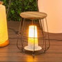 BigBuy Garden Table d'appoint Dewi Marron Bois de teck