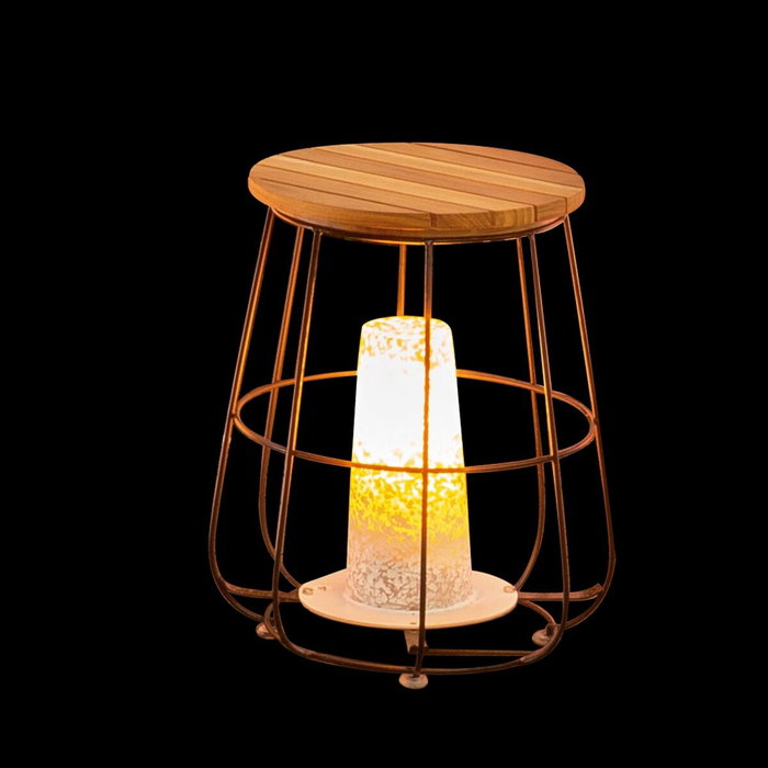 BigBuy Garden Table d'appoint Dewi Marron Bois de teck BigBuy Garden Table d'appoint Dewi Marron Bois de teck