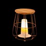 BigBuy Garden Table d'appoint Dewi Marron Bois de teck