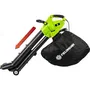Fieldmann FZF 4050-E Aspirateur Souffleur Broyeur de Jardin 3000 W, Vitesse Air 300 km/h, Sac 45 L, 3.7 kg
