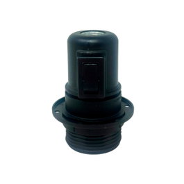 Arditi Porte-lampe E27 noir avec interrupteur