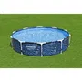 Bestway Steel Pro Piscine Hors Sol Tubulaire Ronde en Acier 305 x 66 cm - Capacité 4062 Litres