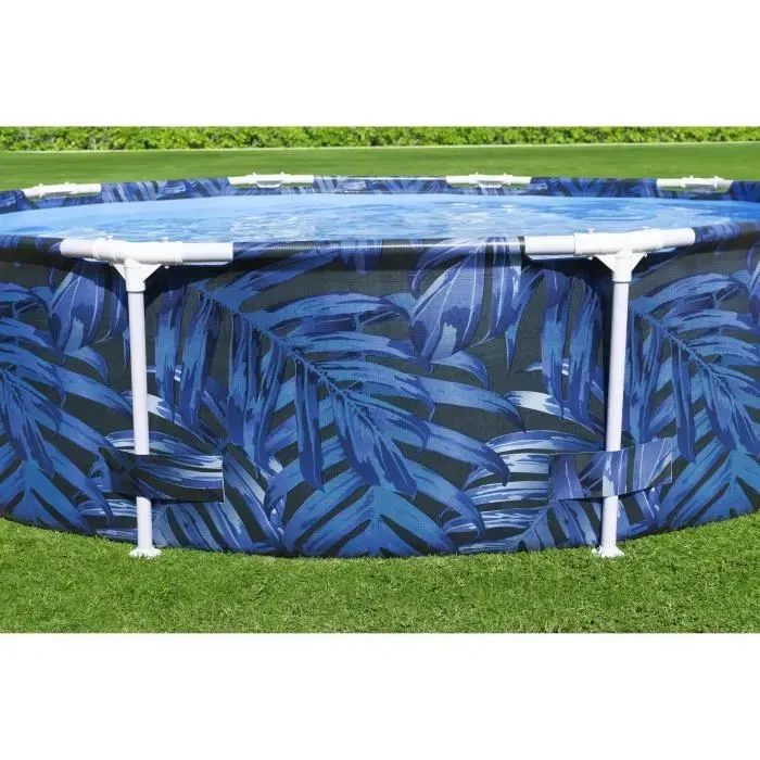Bestway Steel Pro Piscine Hors Sol Tubulaire Ronde en Acier 305 x 66 cm - Capacité 4062 Litres