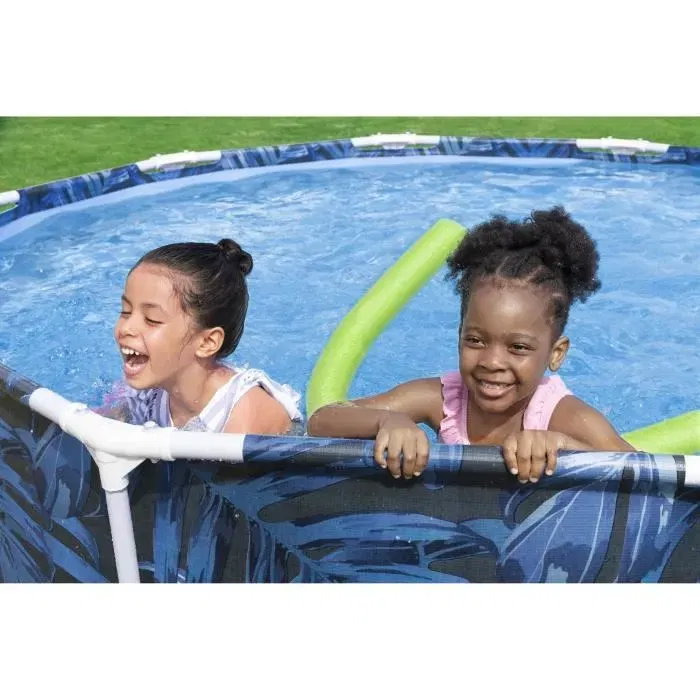 Bestway Steel Pro Piscine Hors Sol Tubulaire Ronde en Acier 305 x 66 cm - Capacité 4062 Litres
