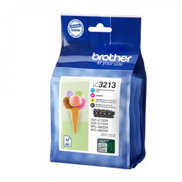Brother LC3213VALDR - Lot multipack de cartouches d'encre LC 3213 (Noir, Cyan, Magenta, Jaune)