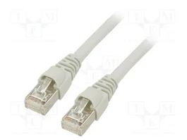 TELEGÄRTNER Câble patch Cat 6a S/FTP 5m gris