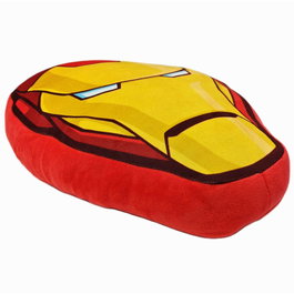 Marvel - Coussin 3D Iron Man Avengers, Housse Décorative 40x40 cm - Personnage Vengadores