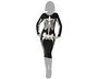 Déguisement Halloween pour Femme Adulte XXL - Robe Squelette Brillante Ajustée Noire, Effet Fluorescent, Nouveauté 2025