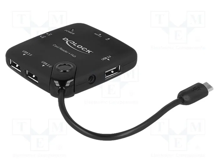 DELOCK Lecteur de cartes mémoire OTG Noir DELOCK Lecteur de cartes mémoire OTG Noir