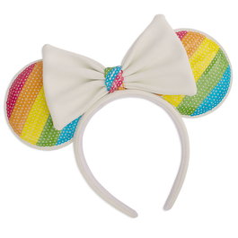 Loungefly Diadème Oreilles Rainbow Minnie Disney - Accessoire Mode