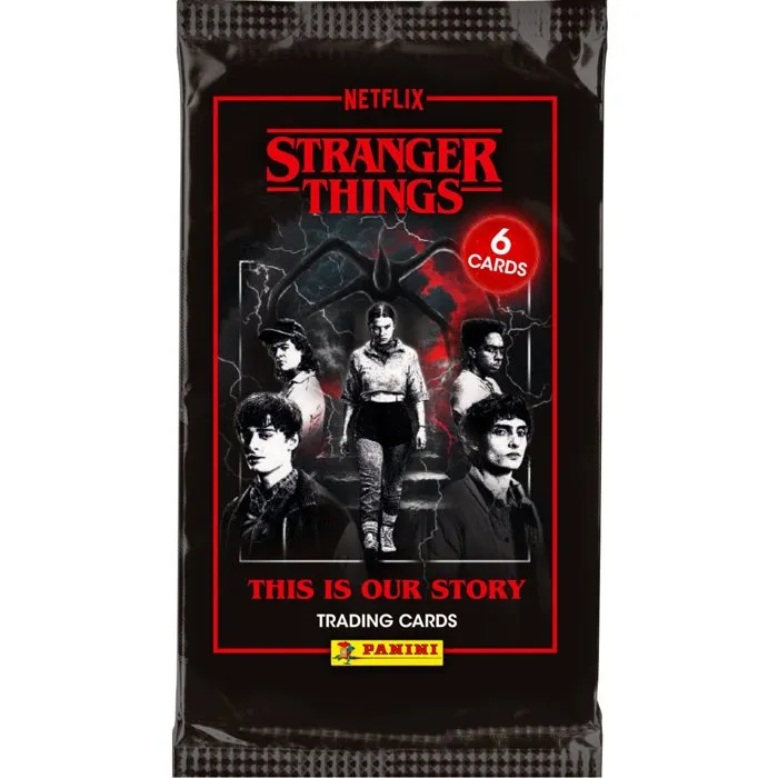 Panini - Pack de démarrage Stranger Things Saison 5 : Classeur, 3 pochettes (18 cartes) et carte Édition Limitée n°1 pour collection