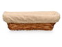 Kipit Cesta Rectangulaire en Osier et Tissu Naturel 28x18x8 cm (Set de 36)