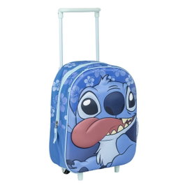 CERDÁ Cartable 3D avec roulettes Stitch bleu