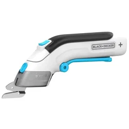 Black + Decker BCSC115-XJ - Ciseau électrique multifonctions sans fil 3,6V - 40 min d'autonomie USB - Avec 2 lames pour tissus, papier, carton, cuir, plastique