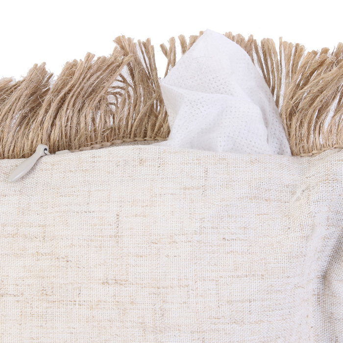 Home Deco Factory Cojín 40x40 cm Rafia Naturel Mirage