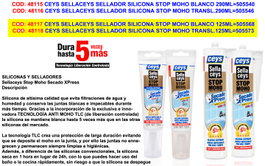 Ceys Silicona Stop Moho Blanco 125ml