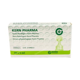 KERN Sérum Physiologique 20 Monodoses de 5 ml
