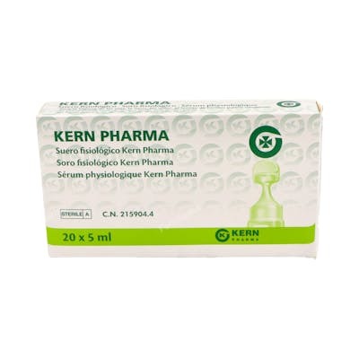 KERN Suero Fisiolog 20 Monod 5 ml Plast - Sérum physiologique, monodoses de 5 ml, lot de 20 KERN Suero Fisiolog 20 Monod 5 ml Plast - Sérum physiologique, monodoses de 5 ml, lot de 20