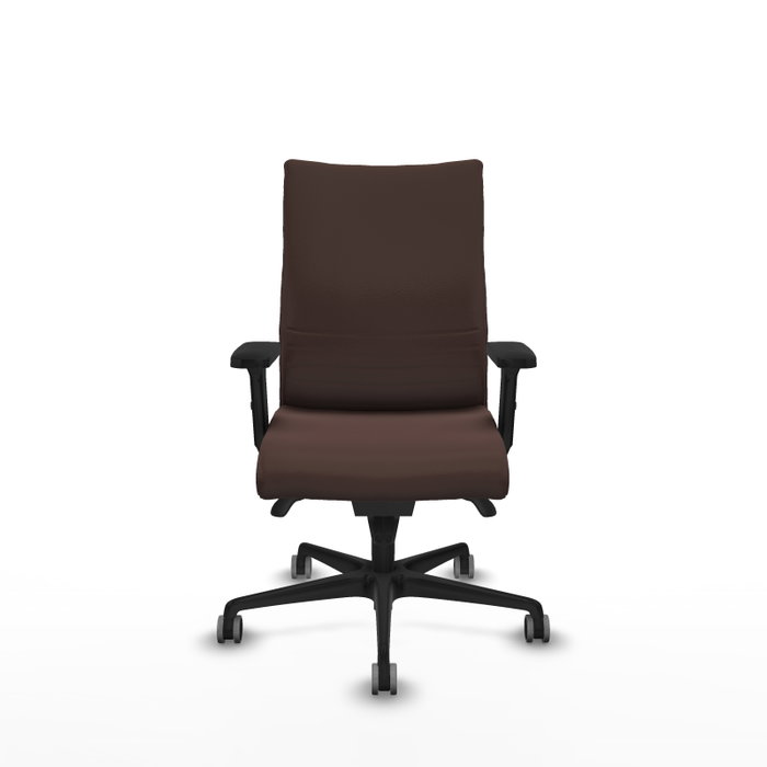 Piqueras Y Crespo Chaise Albacete confidente, mécanisme Synchro, Similicuir Marron foncé, Brazos 2D, Roues 65mm Piqueras Y Crespo Chaise Albacete confidente, mécanisme Synchro, Similicuir Marron foncé, Brazos 2D, Roues 65mm