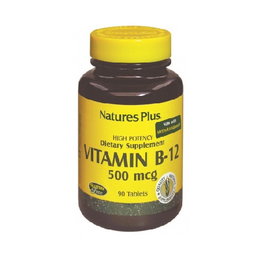 NATURES PLUS Vitamina B12 500mcg, 90 comprimés