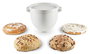 Kitchenaid 5KSM2CB5BGS - Bol pour pain avec couvercle specklé gris - Ensemble pour robot pâtissier, cuisson au four