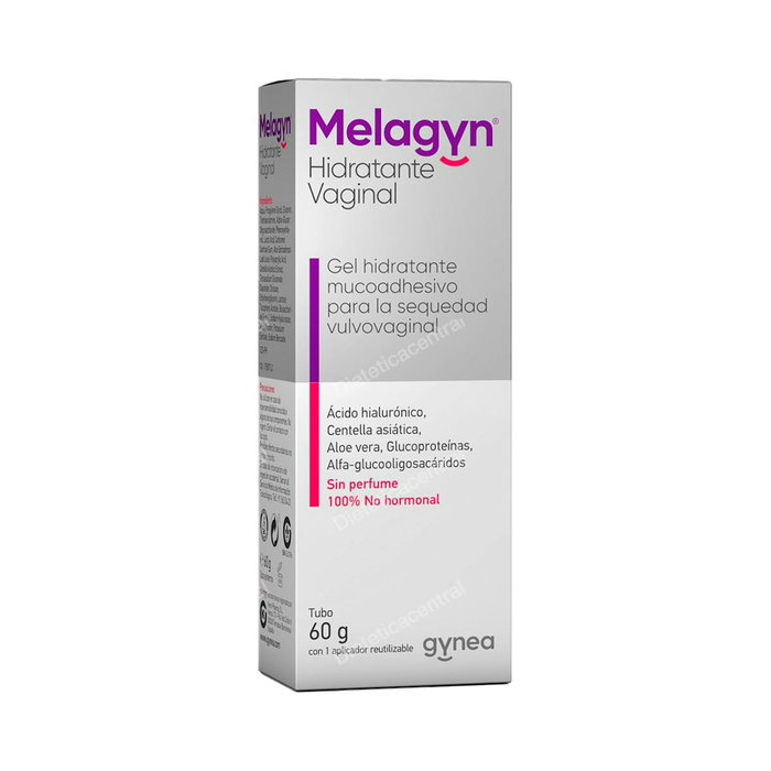 Gynea Melagyn Hydratant Vaginal Tubo 60g + Applicateur - Soin Intime Sécheresse, Prébiotique, Acide Hyaluronique Gynea Melagyn Hydratant Vaginal Tubo 60g + Applicateur - Soin Intime Sécheresse, Prébiotique, Acide Hyaluronique