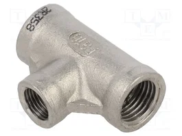GEBO Connecteur triple joint réduction séparateur T acier inoxydable 1.4408 G 1/4 x G 1/8