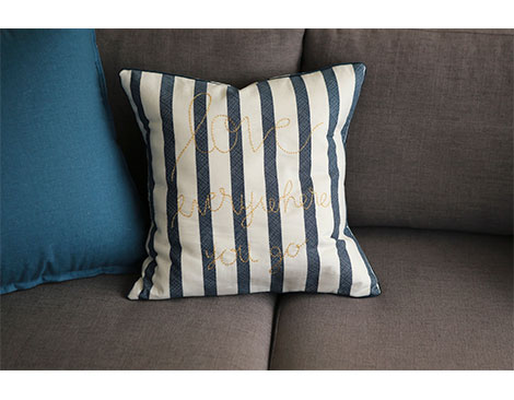 Dailylike Tissu en coton à rayures 1,60m x 3m épaisseur 30C