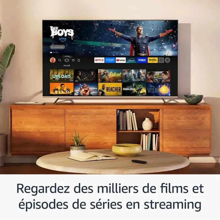 Amazon Fire TV Stick HD (3rd Gen) avec télécommande vocale Alexa, Full HD 1080p, Noir