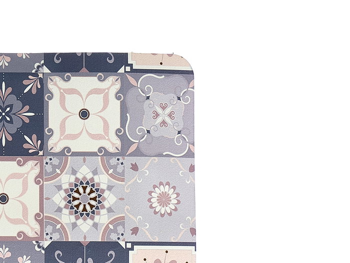 Kinvara Tapis de Cuisine Effet Carrelage 40 x 60 cm Polyester et TPE (Set de 24)