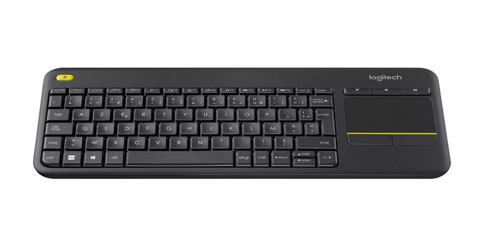 Logitech K400 Plus Clavier TV Sans fil avec Pavé Tactile AZERTY Noir