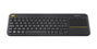 Logitech K400 Plus Clavier TV Sans fil avec Pavé Tactile AZERTY Noir