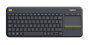 Logitech K400 Plus Clavier TV Sans fil avec Pavé Tactile AZERTY Noir