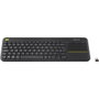 Logitech K400 Plus Clavier TV Sans fil avec Pavé Tactile AZERTY Noir