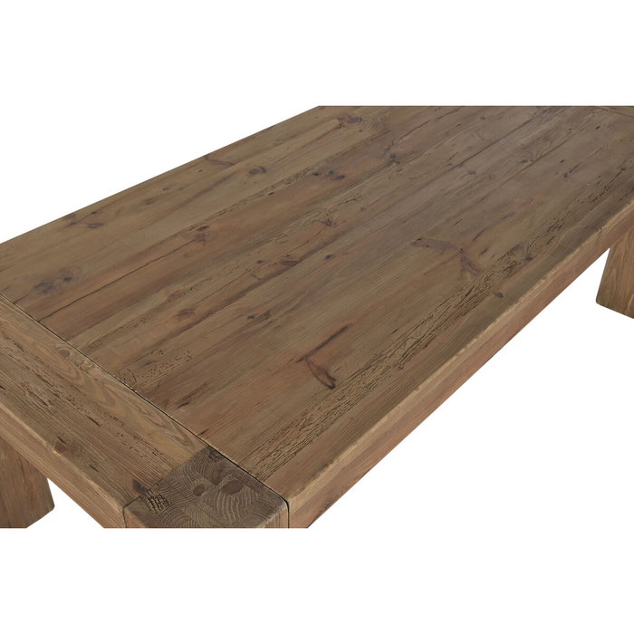 Home ESPRIT Table de Salle à Manger Esprit Naturel Pin Bois Recyclé 240 x 110 x 78 cm