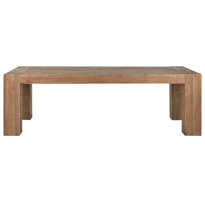 Home ESPRIT Table de Salle à Manger Esprit Naturel Pin Bois Recyclé 240 x 110 x 78 cm