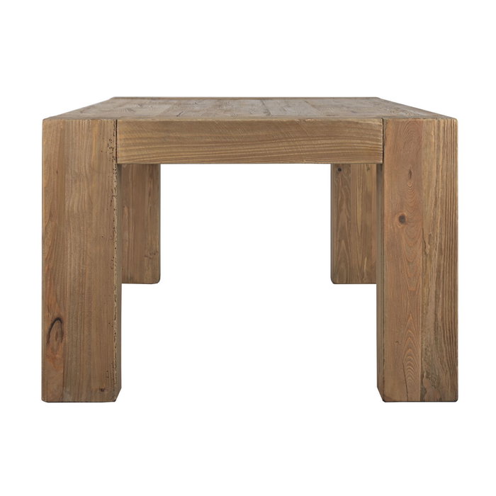 Home ESPRIT Table de Salle à Manger Esprit Naturel Pin Bois Recyclé 240 x 110 x 78 cm