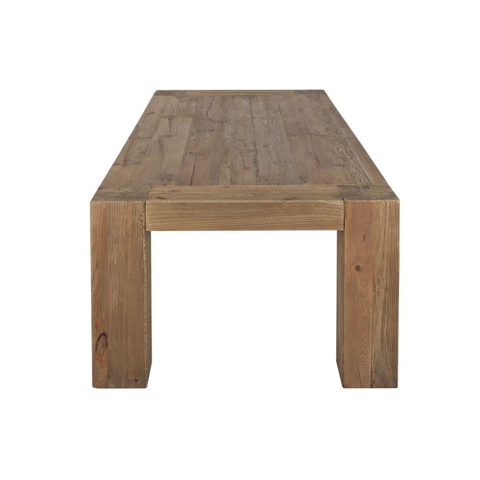 Home ESPRIT Table de Salle à Manger Esprit Naturel Pin Bois Recyclé 240 x 110 x 78 cm