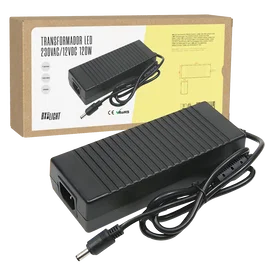 BX3 LIGHT Alimentation LED 230VAC vers 12VDC, Transformateur Constant 120W 10A pour bande LED, IP20 intérieur - BX3-P-120
