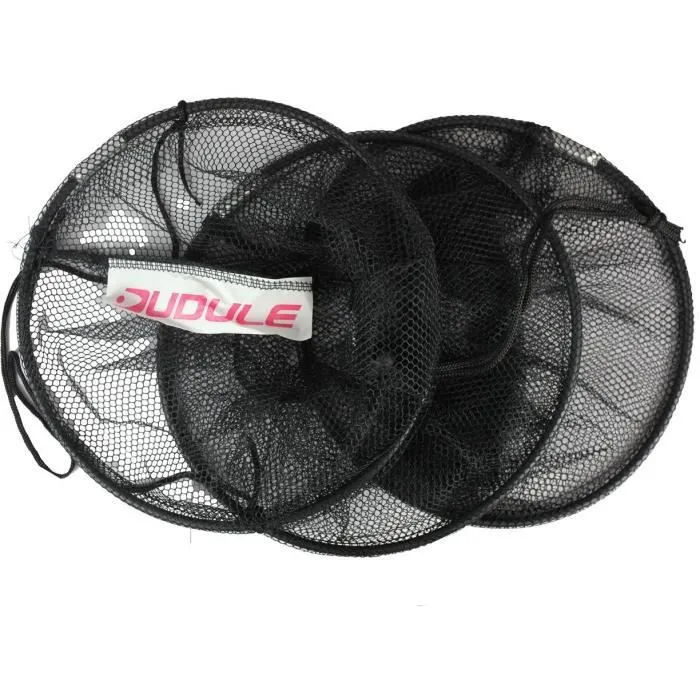 Dudule Bourriche anglaise de pêche 2 m, diamètre 40 cm, maille micro hydrofuge et imputrescible avec pic en aluminium Dudule Bourriche anglaise de pêche 2 m, diamètre 40 cm, maille micro hydrofuge et imputrescible avec pic en aluminium