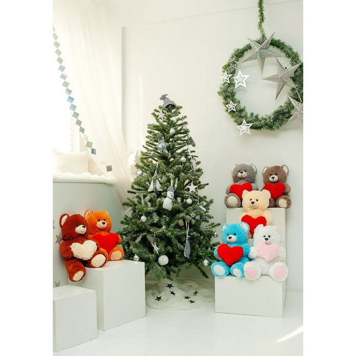 GO GIFT Ours en peluche Frank 50 BL Bleu avec Cœur GO GIFT Ours en peluche Frank 50 BL Bleu avec Cœur
