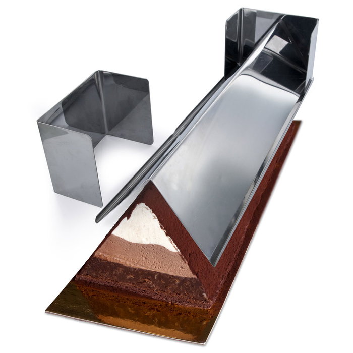 Lily Cook Moule Triangulaire 31x10 cm en Acier Inoxydable