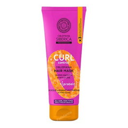 Natura Siberica Oblepikha Masque Capillaire Curl Control 200 ml - Contrôle des Boucles, Texture Légère, Vegan