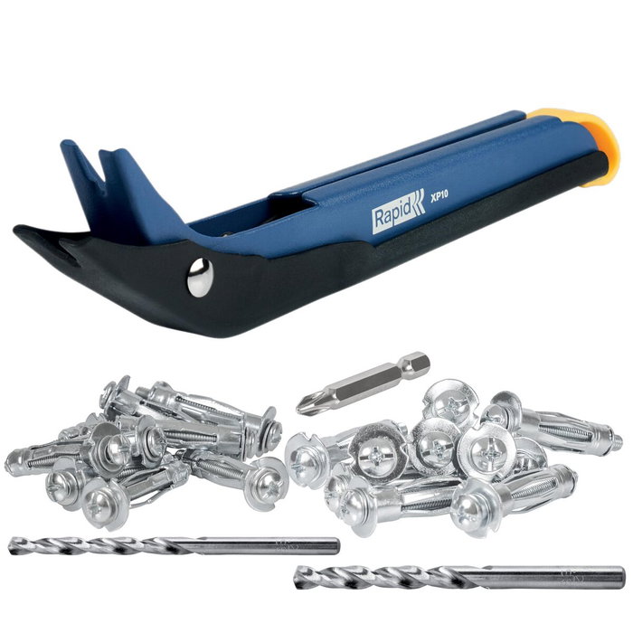 Rapid Kit de démarrage Pince à cheville XP10 avec 20 chevilles et accessoires