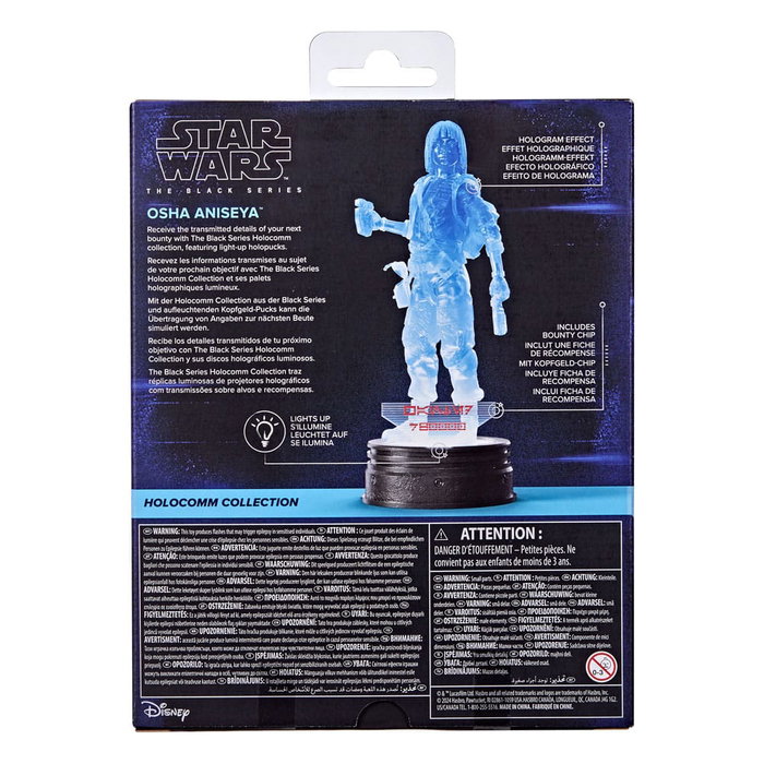 Star Wars Black Series Holocomm Collection figurine Osha Aniseya 15 cm Star Wars Black Series Holocomm Collection figurine Osha Aniseya 15 cm