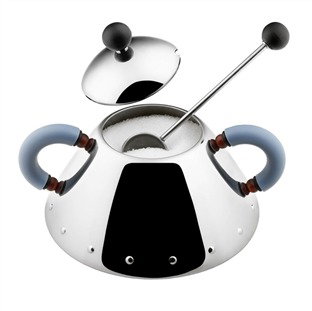 Alessi 9097 Azucarero en acier inoxydable 18/10, design de Michael Graves