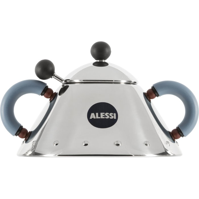 Alessi Sucrier avec Cuillère 9097 Bleu et Acier Inox 18/10 en Design Michael Graves Alessi Sucrier avec Cuillère 9097 Bleu et Acier Inox 18/10 en Design Michael Graves